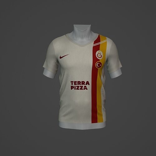 galatasaray Football Jersey T-Shirt - Soccer Kit Low-poly 3D model