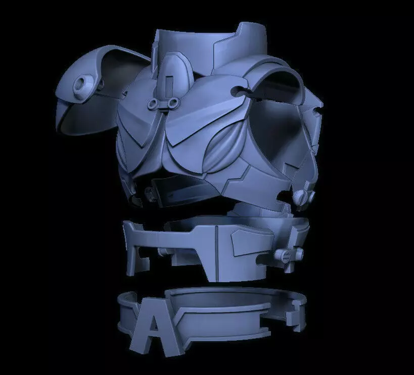 WOLVERINE APOCALYSPE ARMOR NO HEAD 3D print model_0