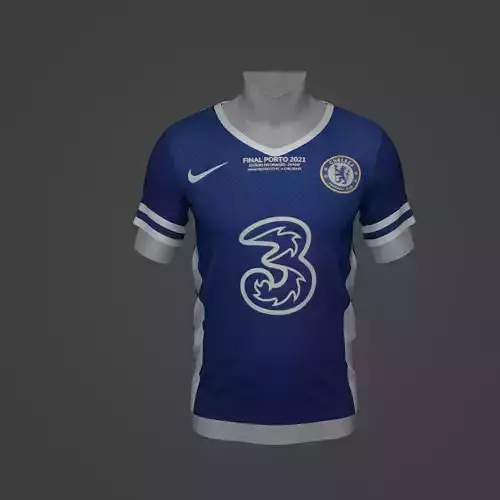 Chelsea Football Jersey T-Shirt - Soccer Kit