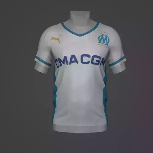 Marsilya Football Jersey T-Shirt - Soccer Kit