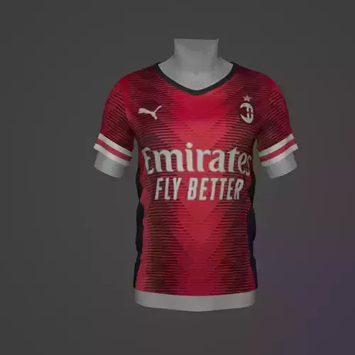 Milan Football Jersey T-Shirt - Soccer Kit