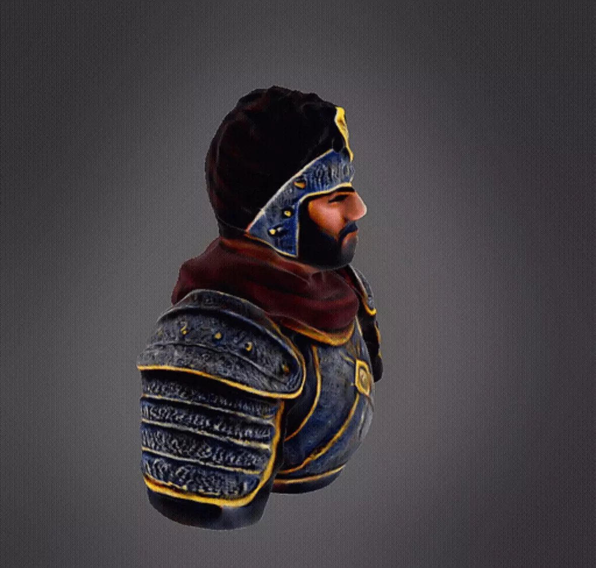 Medieval Warrior 3D print model_0