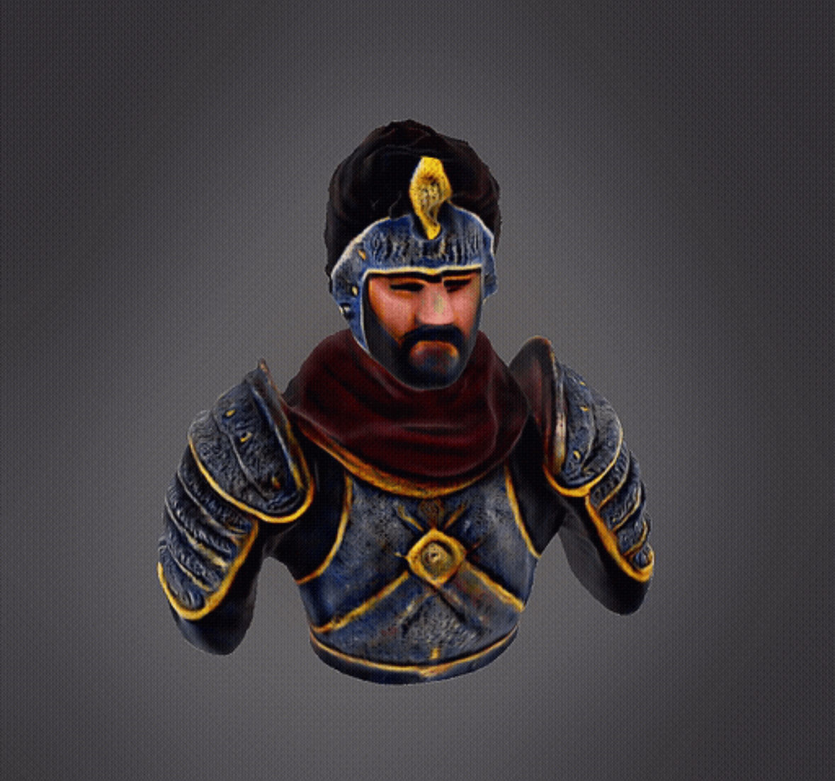 Medieval Warrior 3D print model_5