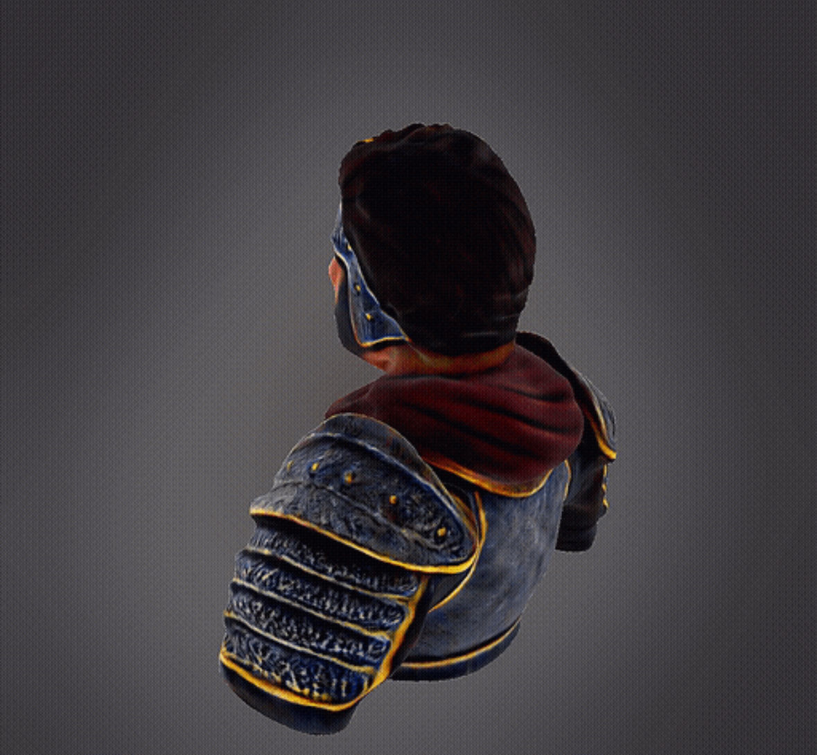 Medieval Warrior 3D print model_3