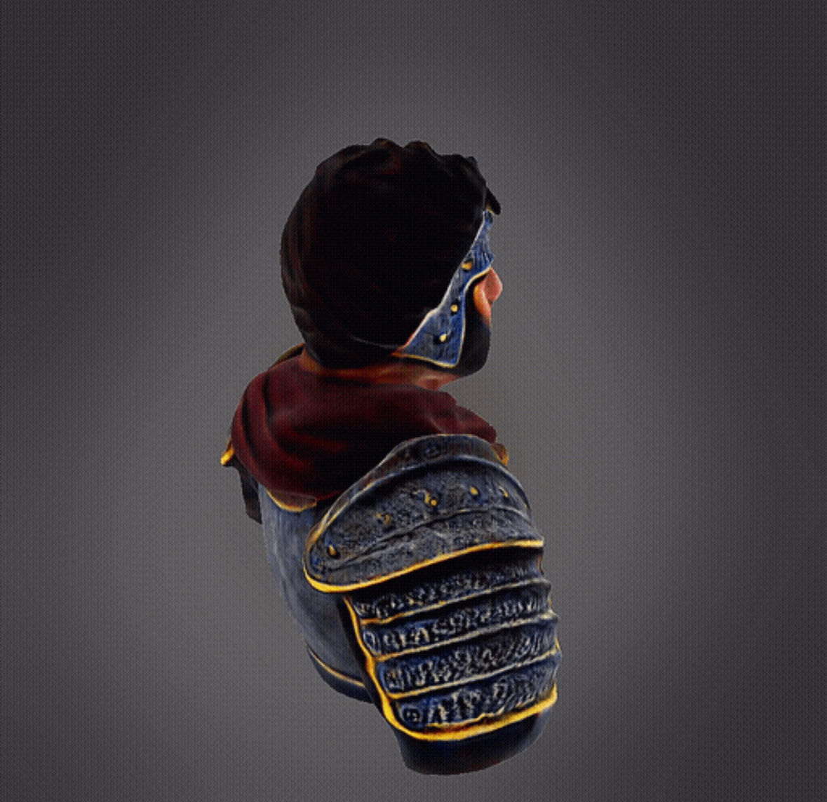 Medieval Warrior 3D print model_1