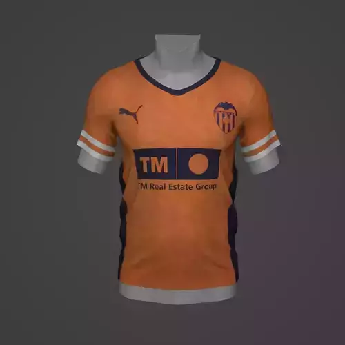 Valencia Football Jersey T-Shirt - Soccer Kit