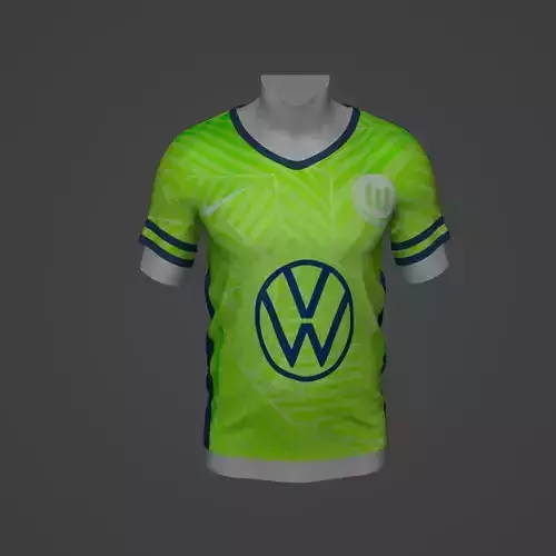 Wolfsburg Football Jersey T-Shirt - Soccer Kit