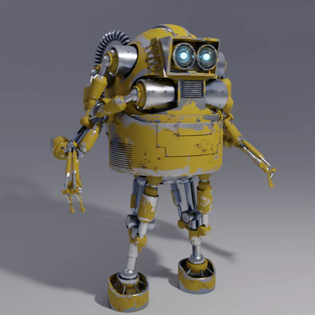 Little Robot 3D model_0