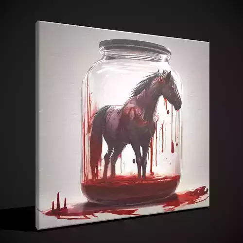 Horse In A Jar Painting