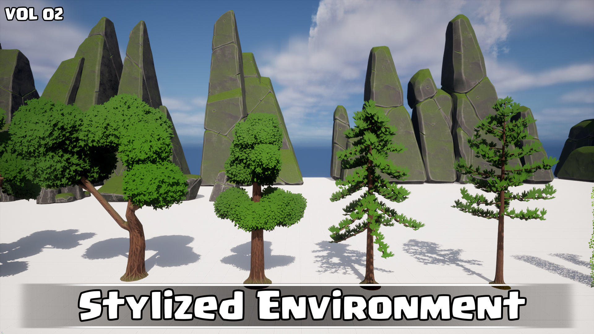 Stylized Environment Game Ready VOL02 Low-poly 3D model_12