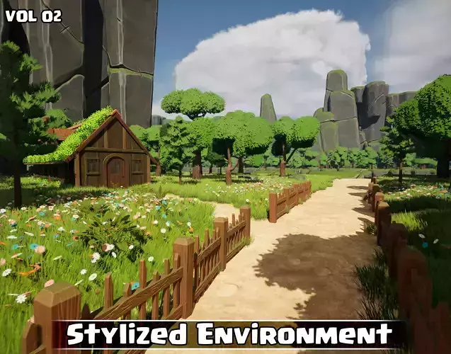 Stylized Environment Game Ready VOL02