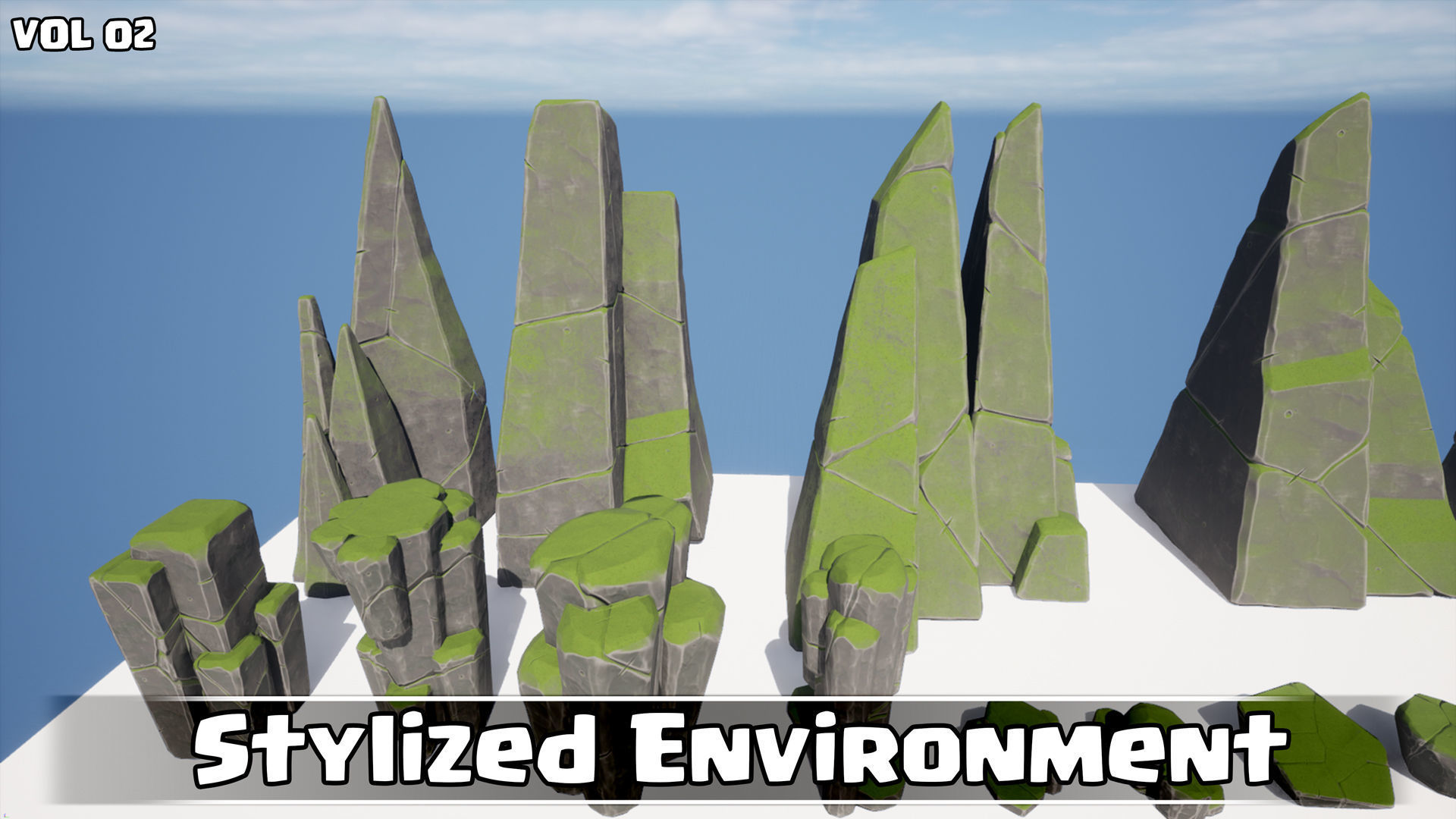 Stylized Environment Game Ready VOL02 Low-poly 3D model_7