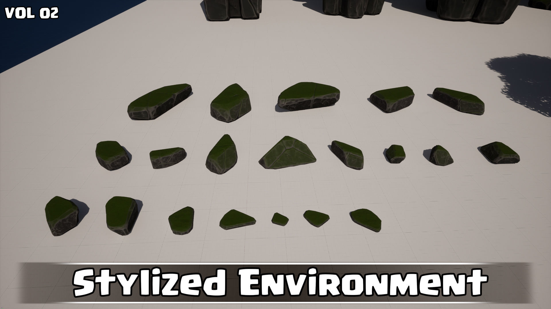 Stylized Environment Game Ready VOL02 Low-poly 3D model_9