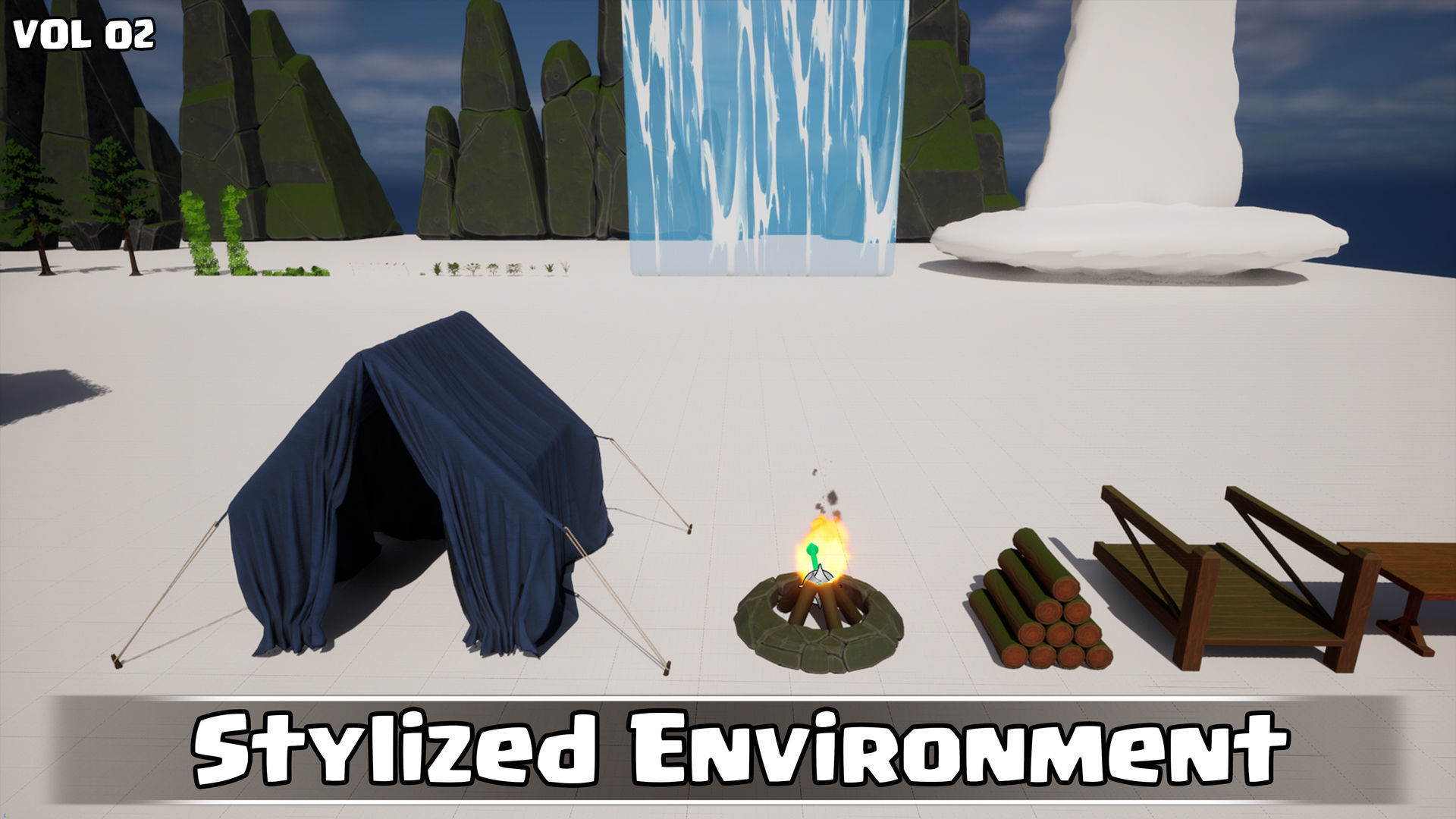 Stylized Environment Game Ready VOL02 Low-poly 3D model_18