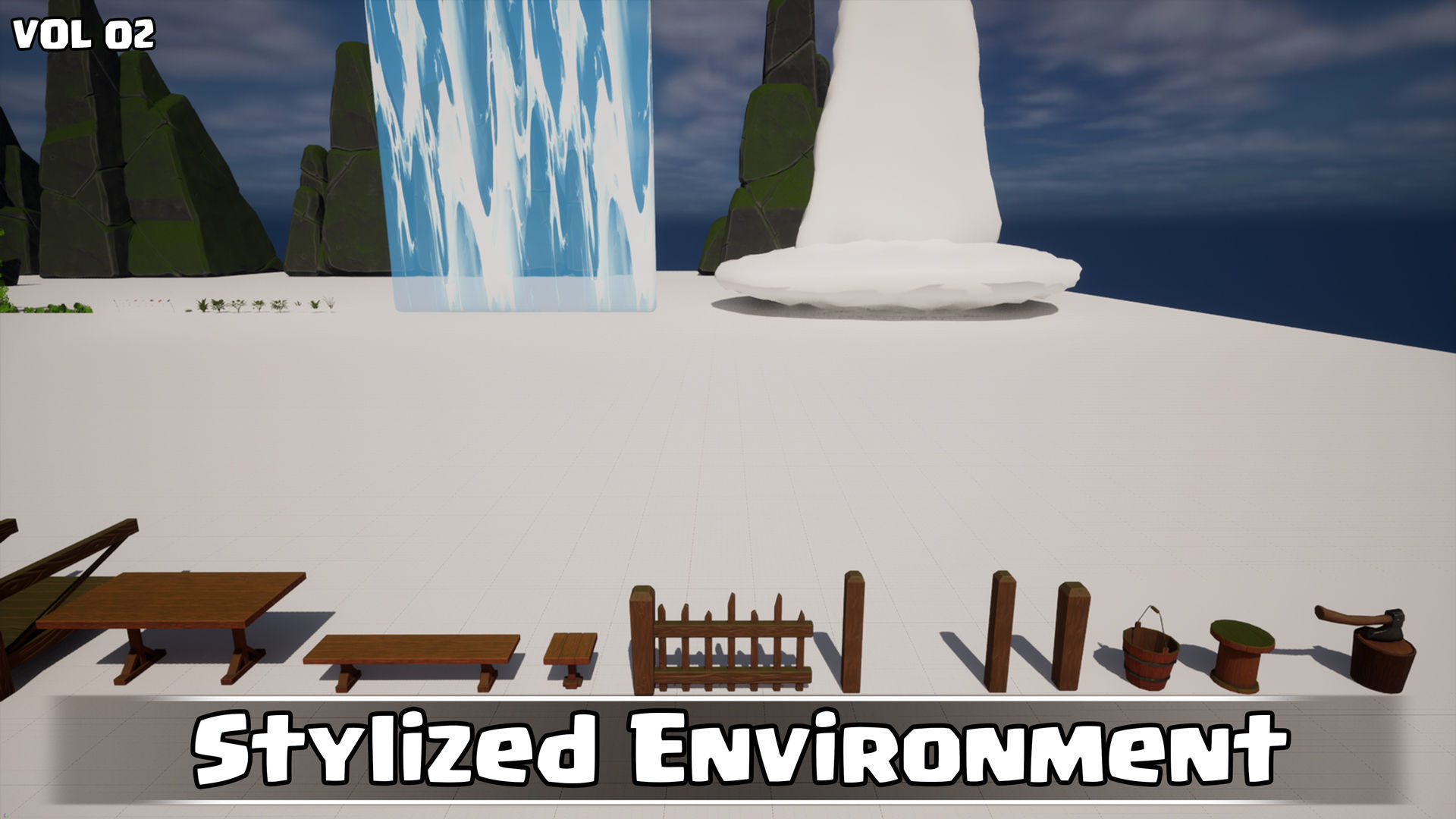 Stylized Environment Game Ready VOL02 Low-poly 3D model_19