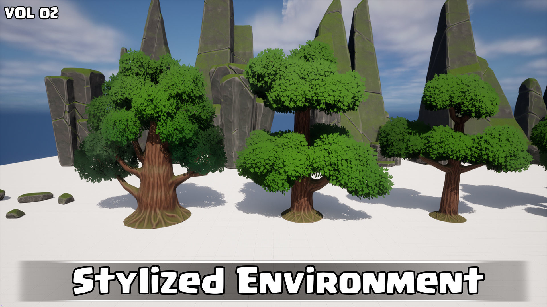 Stylized Environment Game Ready VOL02 Low-poly 3D model_10