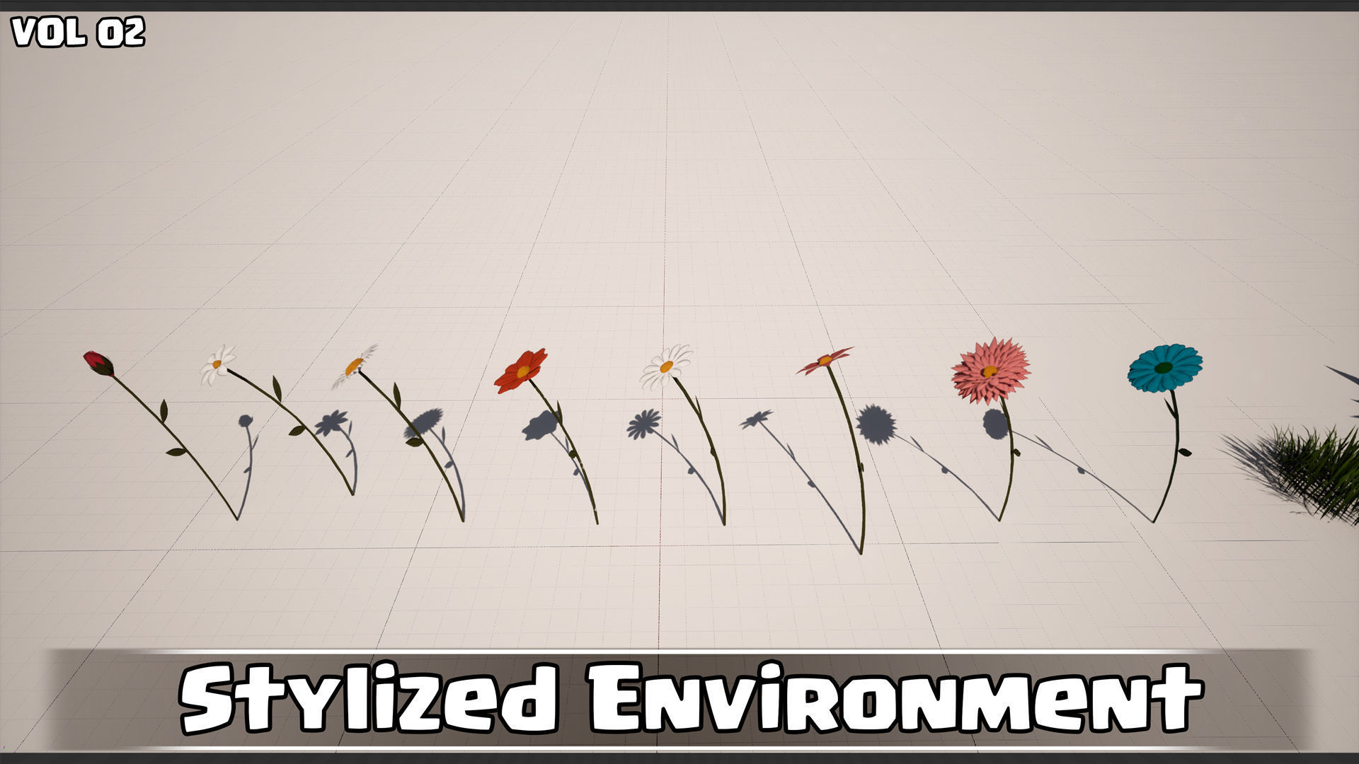 Stylized Environment Game Ready VOL02 Low-poly 3D model_14