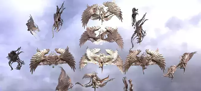Seraphim Time Sculpture collection 3D model
