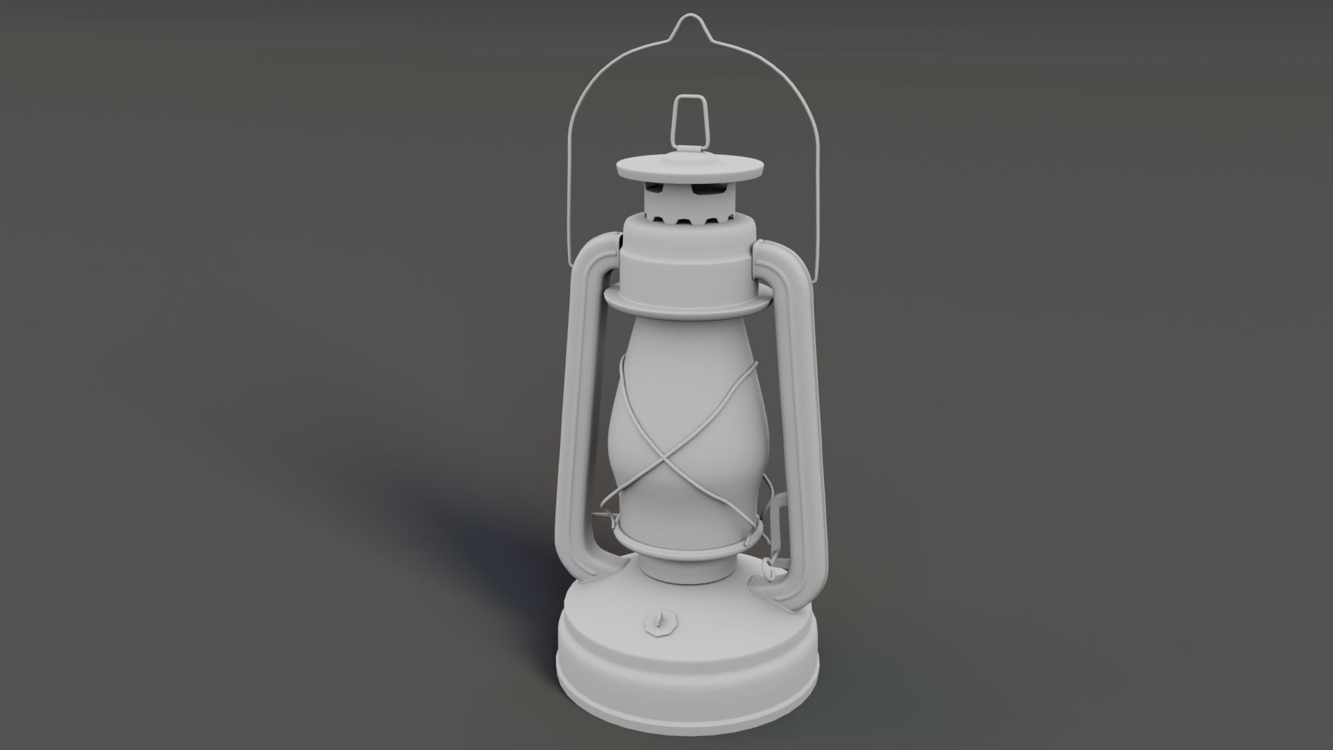 Lantern Low-poly 3D model_6