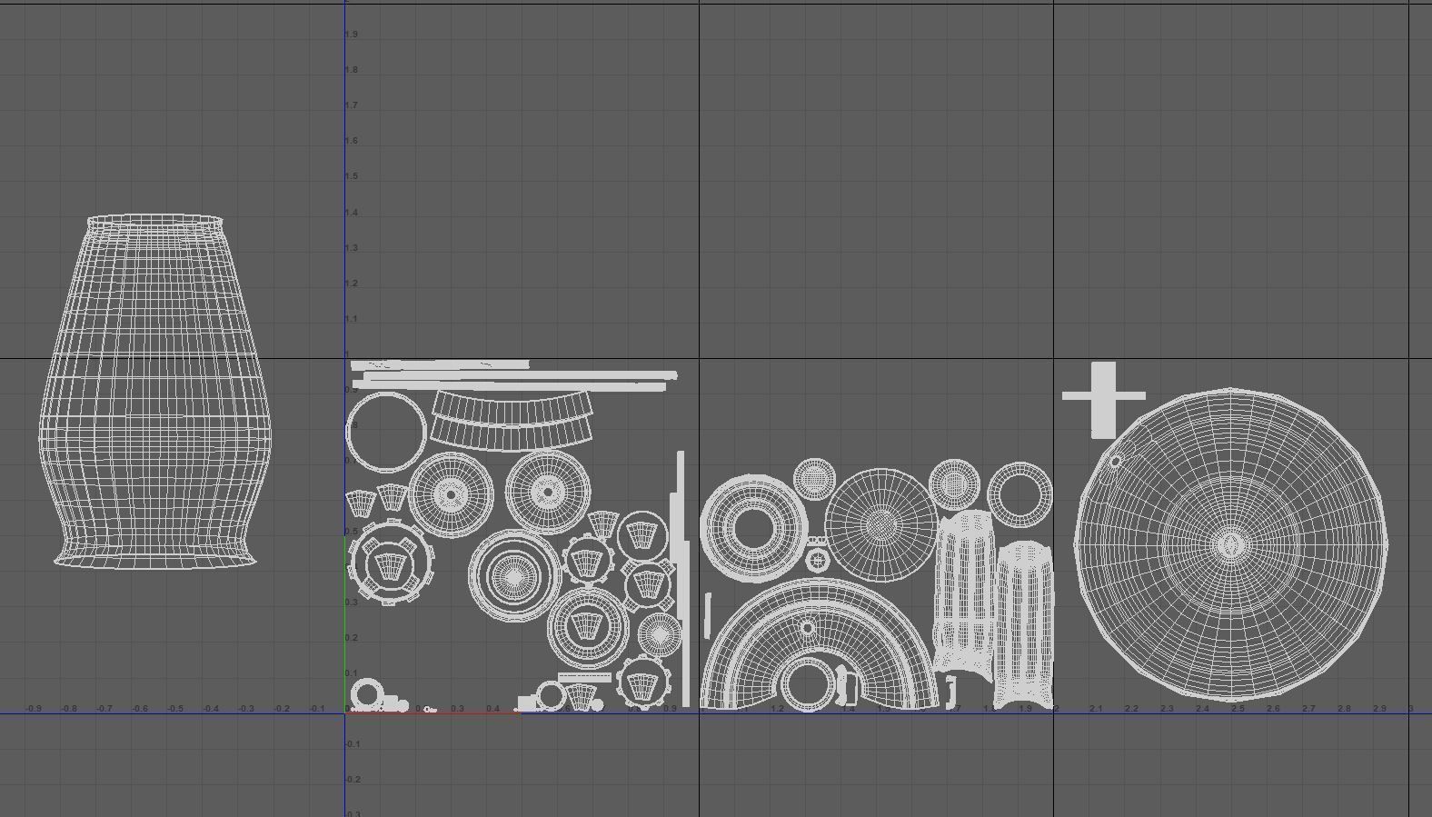 Lantern Low-poly 3D model_7