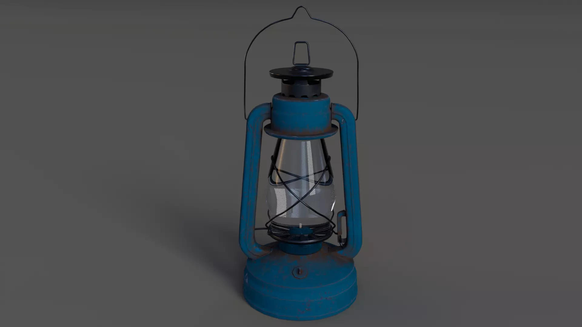 Lantern Low-poly 3D model_0