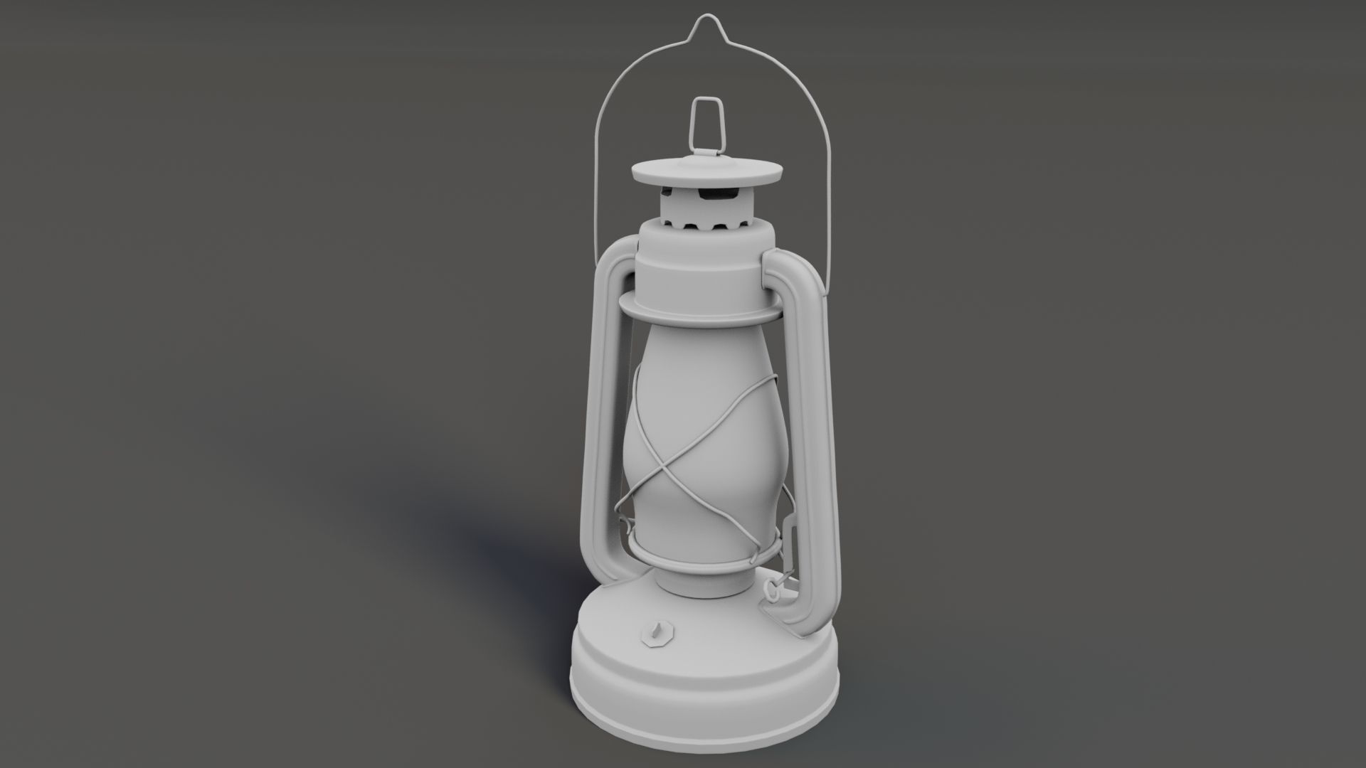 Lantern Low-poly 3D model_5