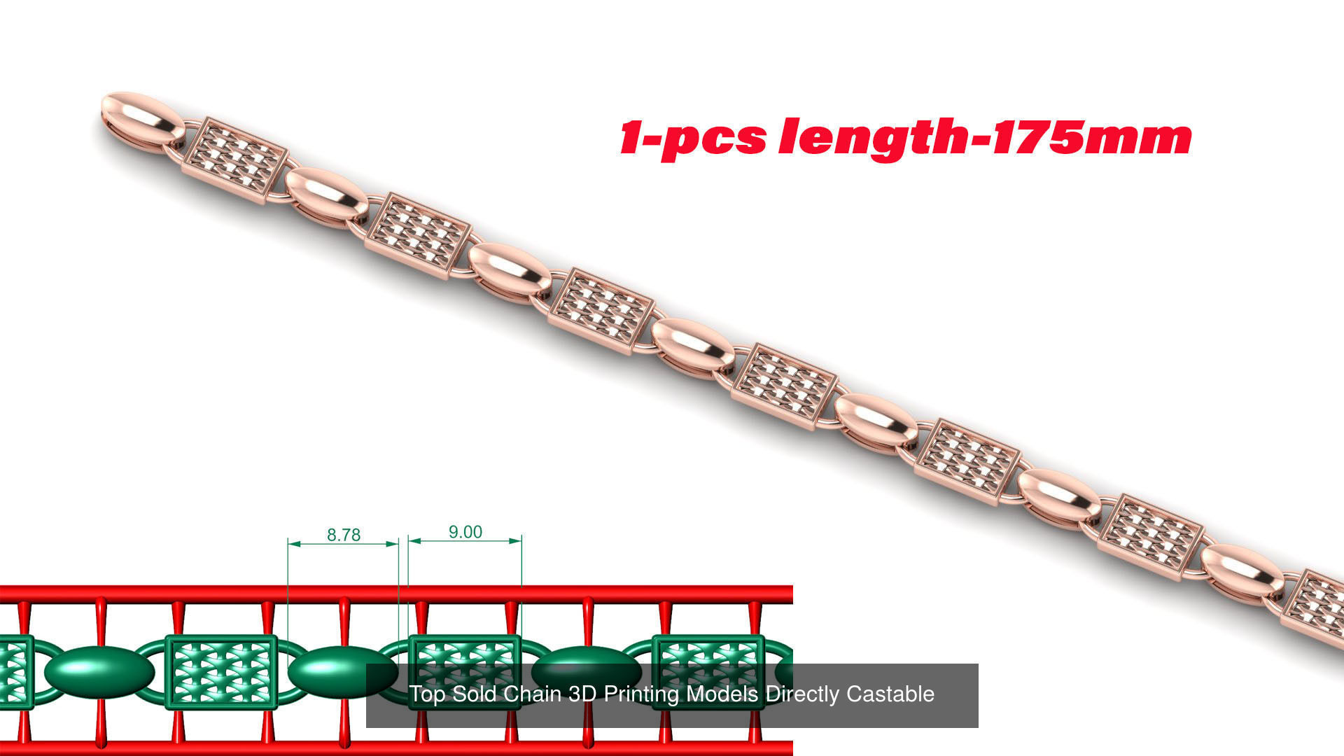 3d printed chain Model  33 highly sold unique chain link 3D Model Collection_22