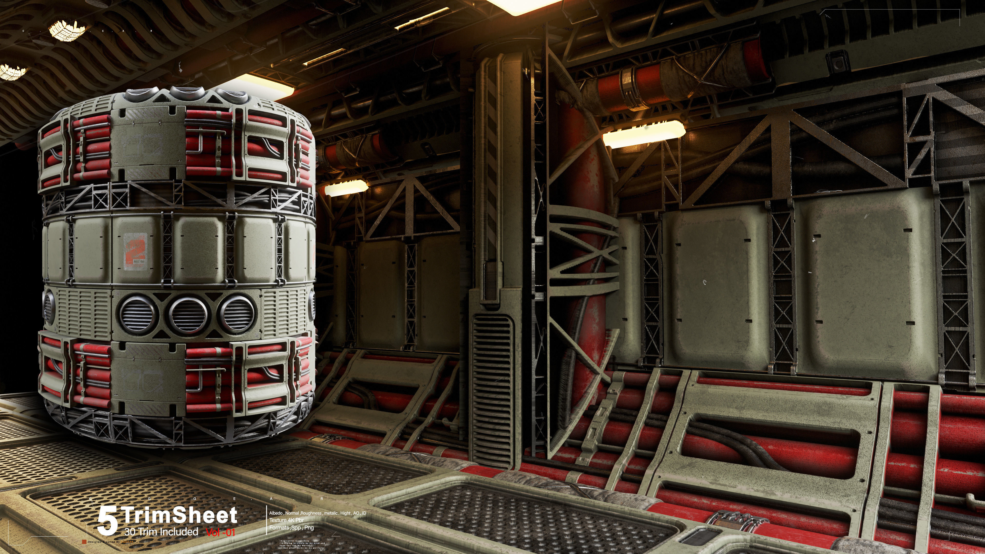 Sci fi Industrial Trimsheet Vol 1 Texture_3