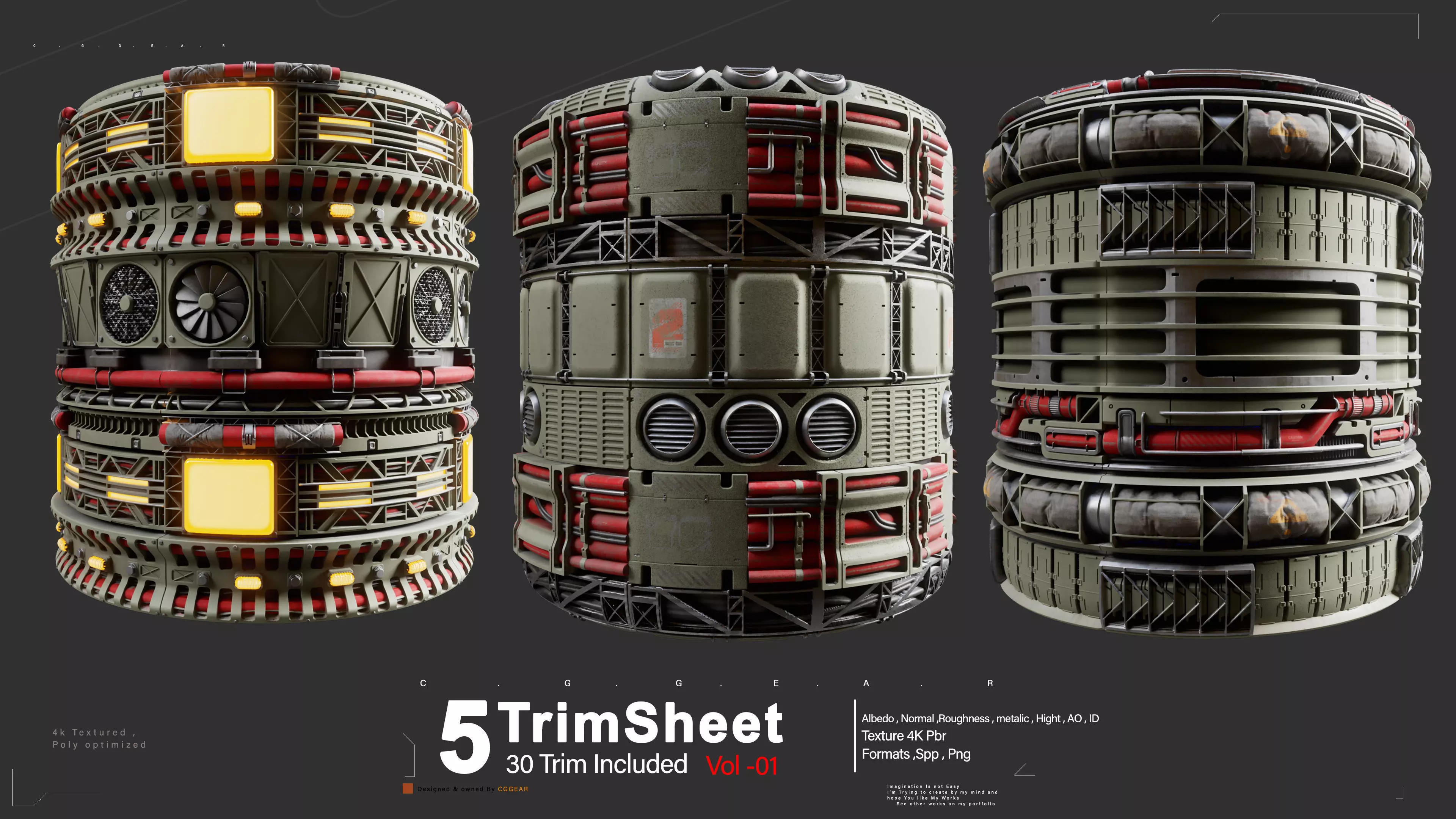 Sci fi Industrial Trimsheet Vol 1 Texture_0