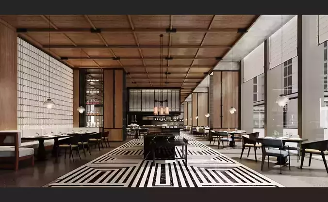 restaurant 3D model