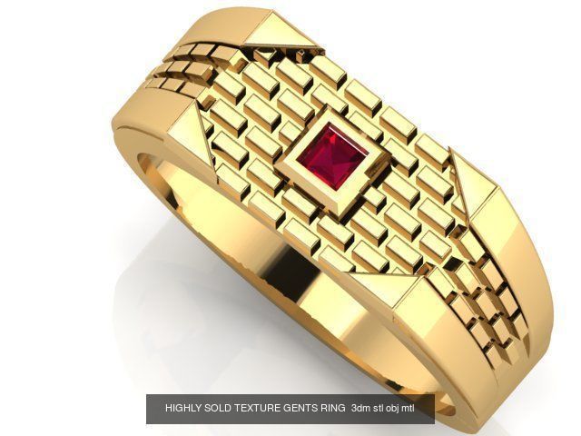 38 design unique highly sold gents groom ring 3D Model Collection_15