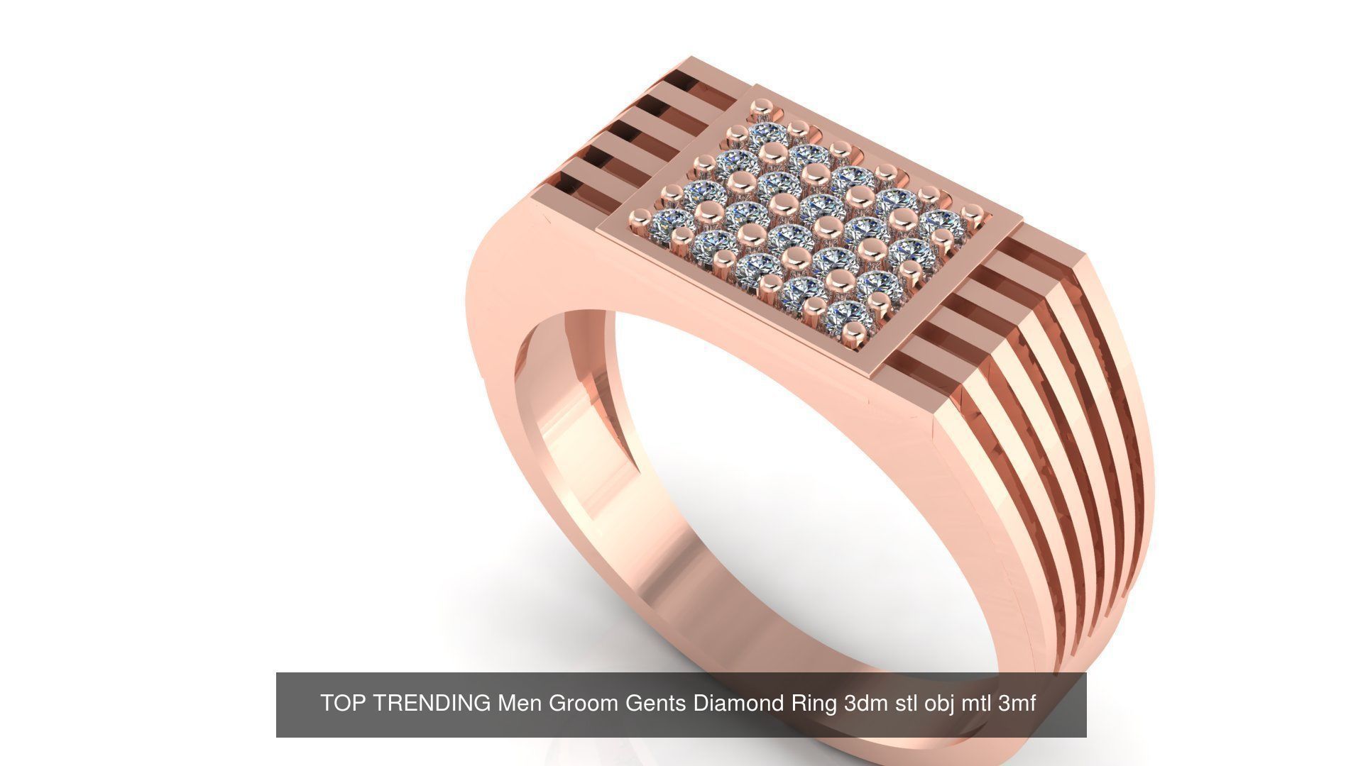 38 design unique highly sold gents groom ring 3D Model Collection_35