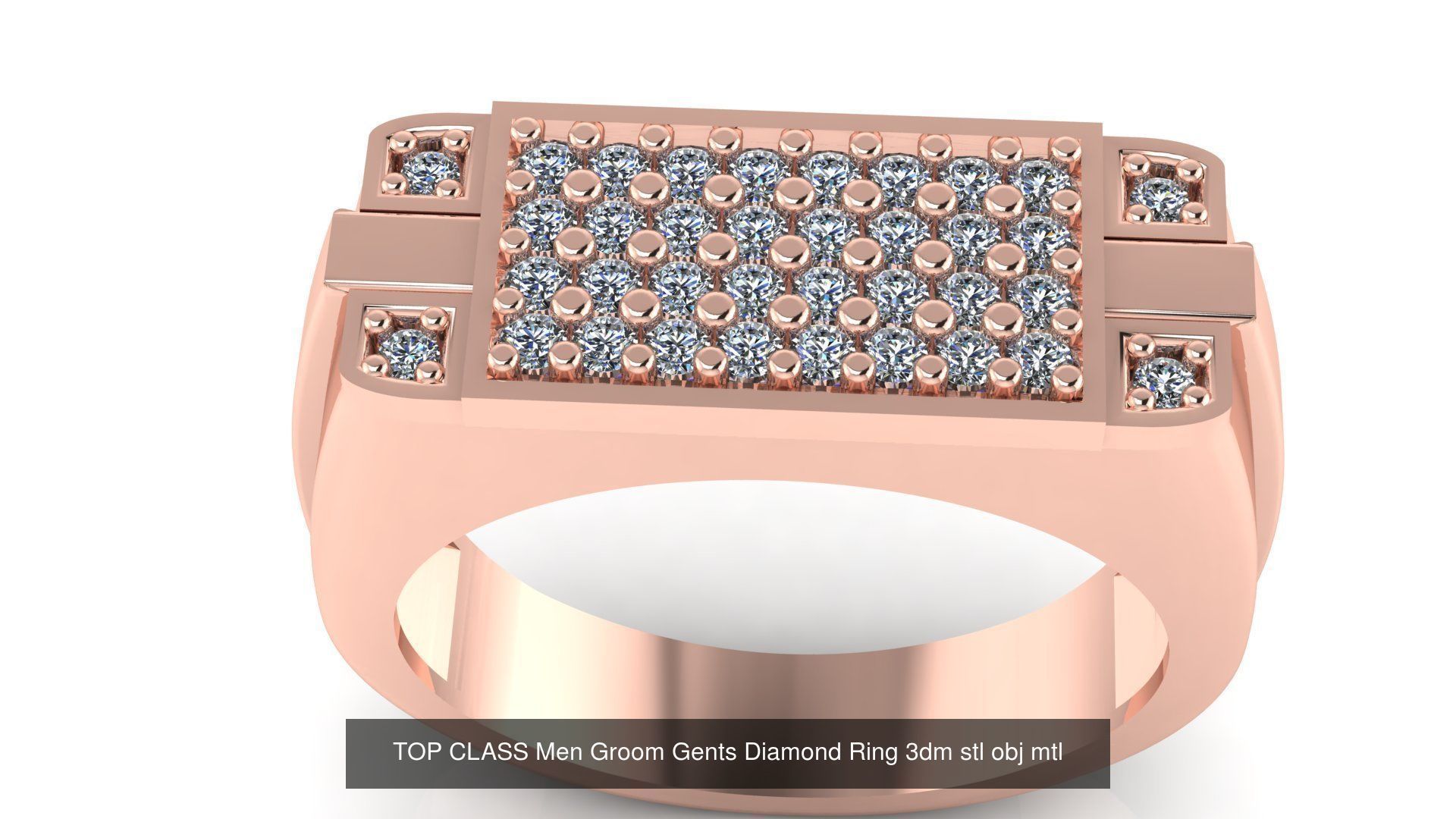 38 design unique highly sold gents groom ring 3D Model Collection_39