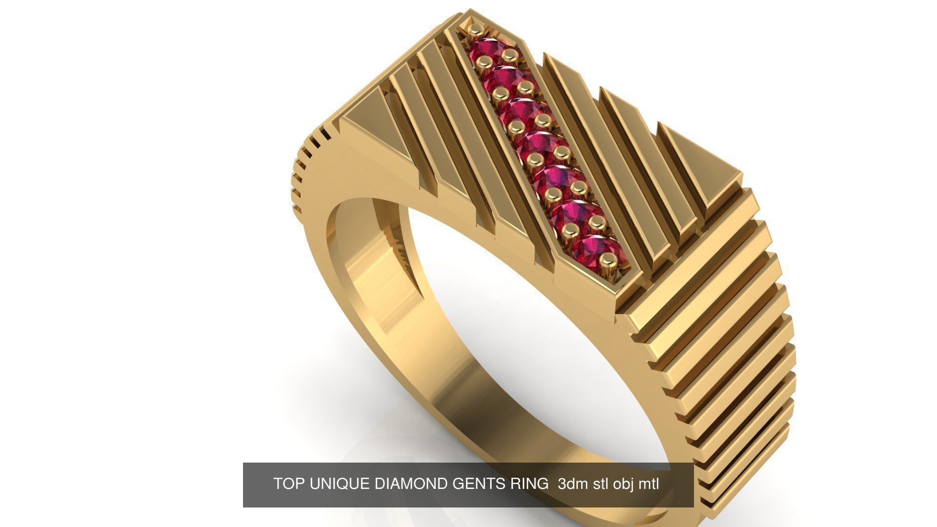38 design unique highly sold gents groom ring 3D Model Collection_18
