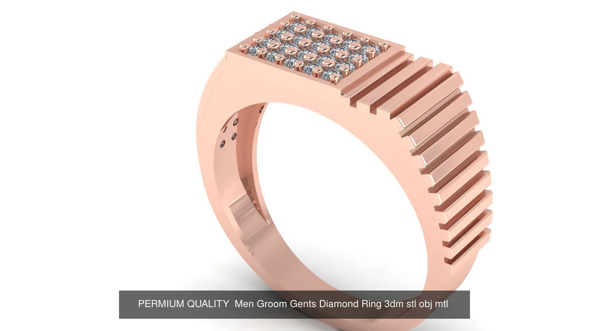 38 design unique highly sold gents groom ring 3D Model Collection_36