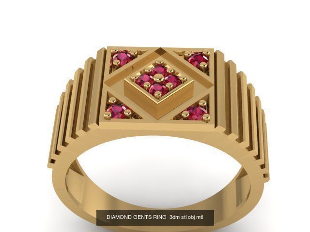 38 design unique highly sold gents groom ring 3D Model Collection_14