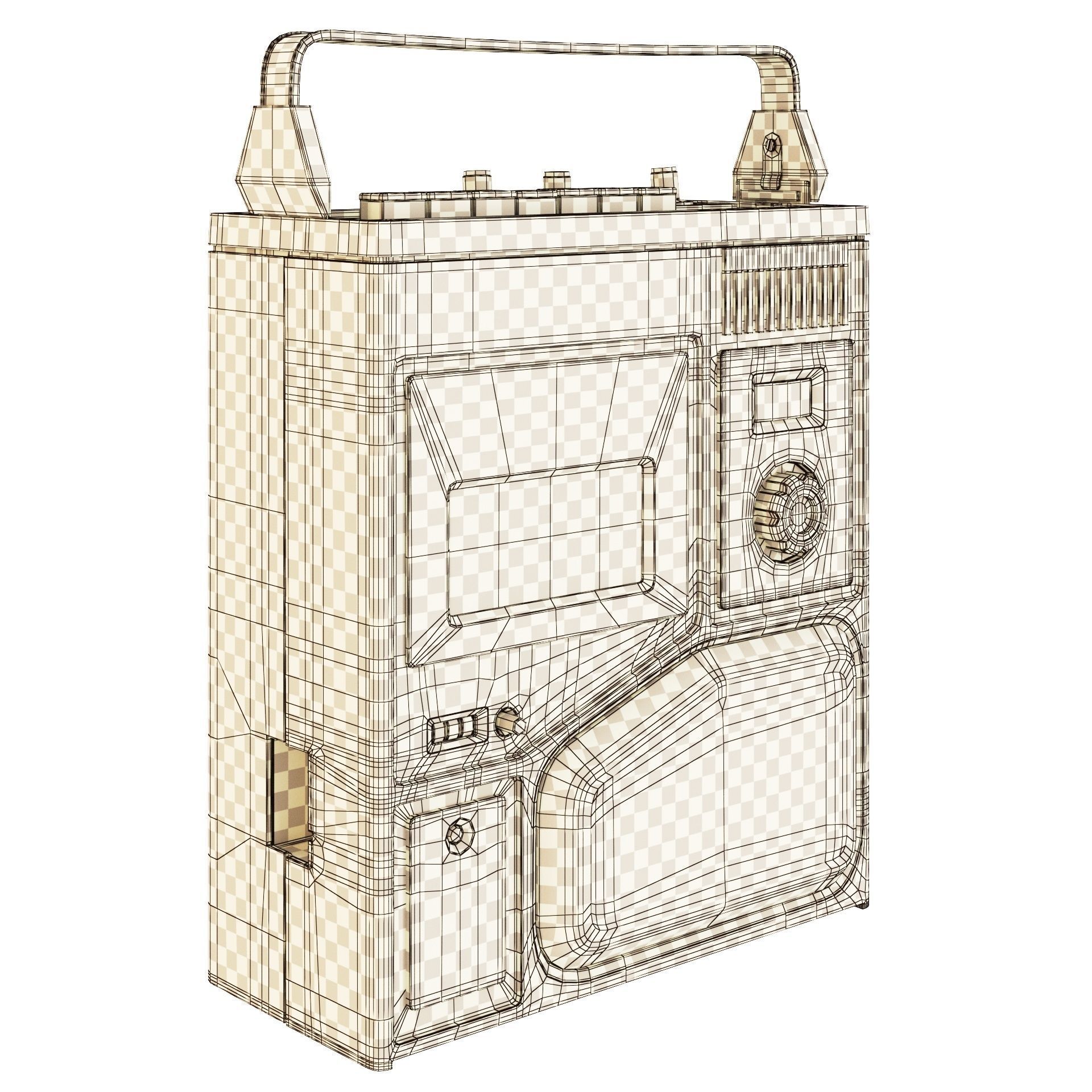 Tape recorder Romantic 306 3D model_18