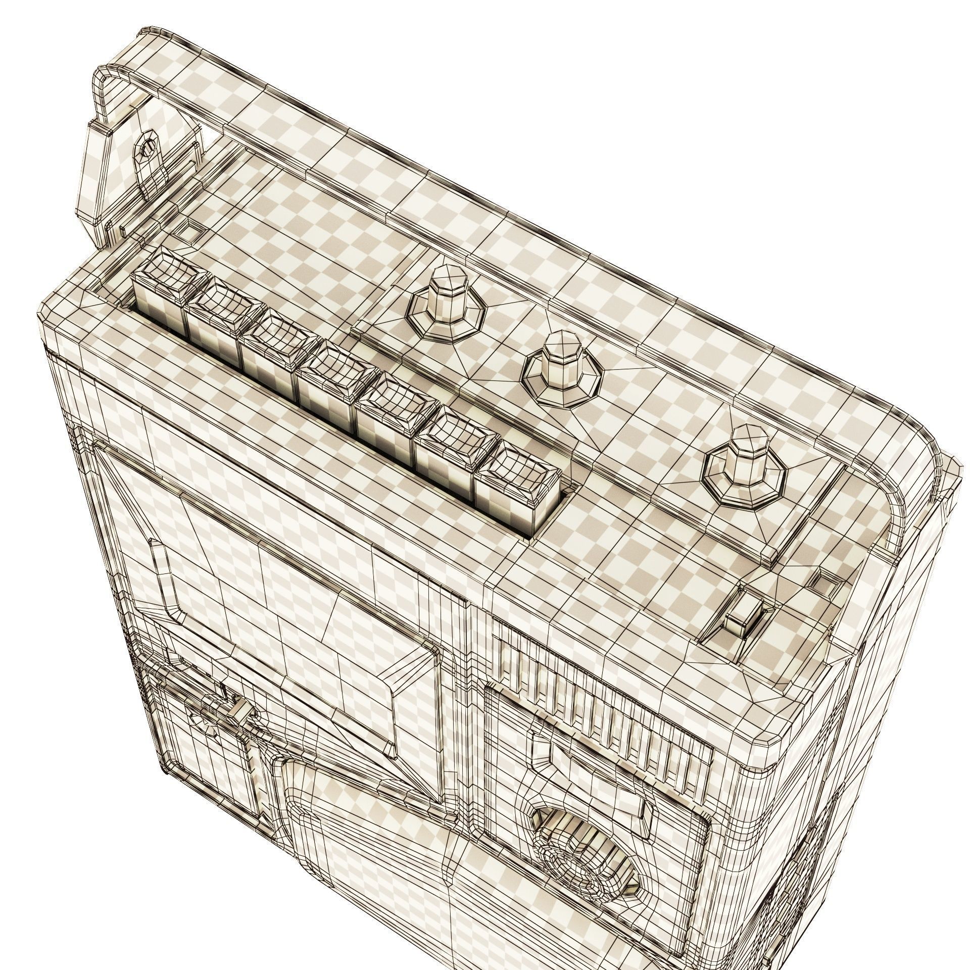 Tape recorder Romantic 306 3D model_19