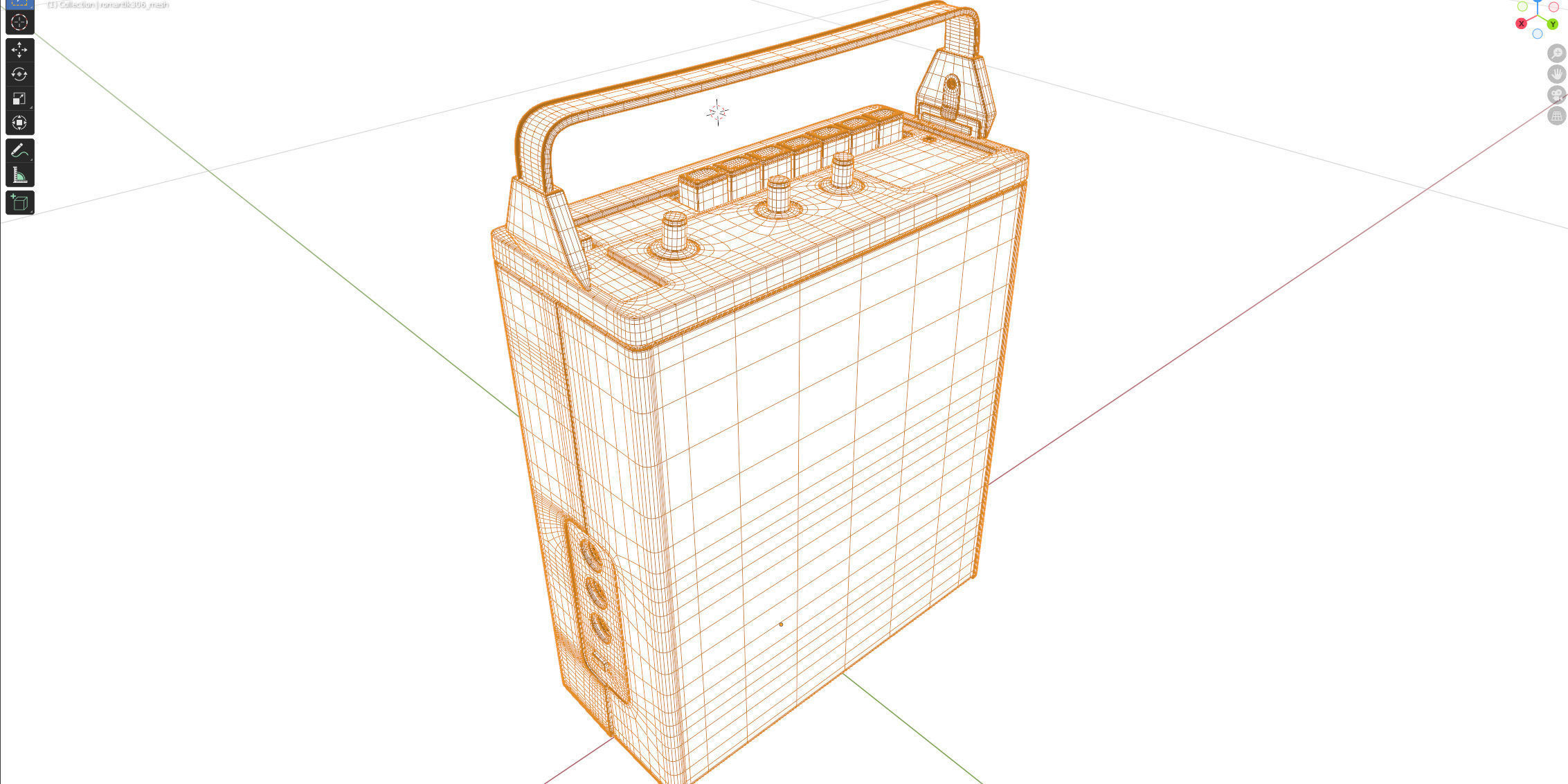 Tape recorder Romantic 306 3D model_20