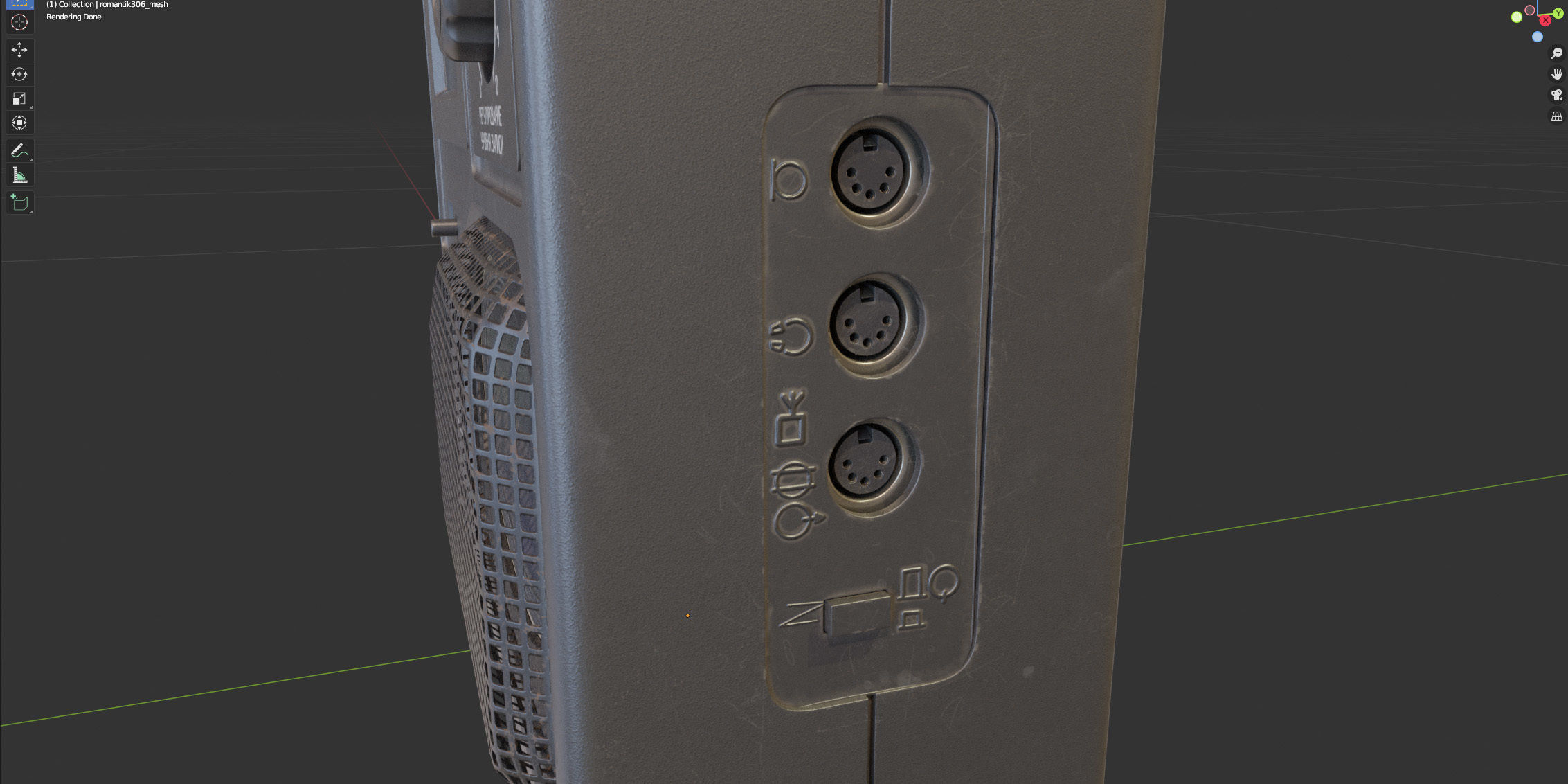 Tape recorder Romantic 306 3D model_5