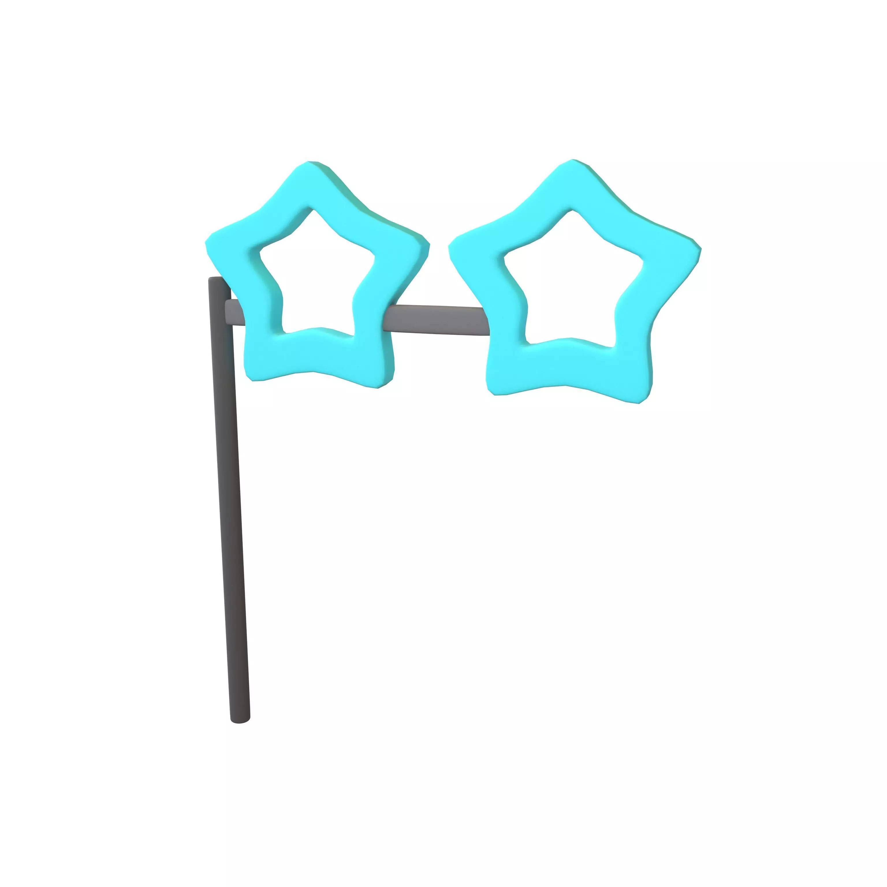 Carnival Mask with Star Shaped v1 003 Low-poly 3D model_0