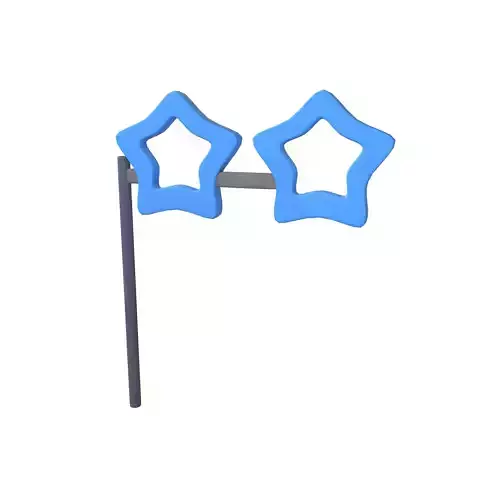 Carnival Mask with Star Shaped v1 004