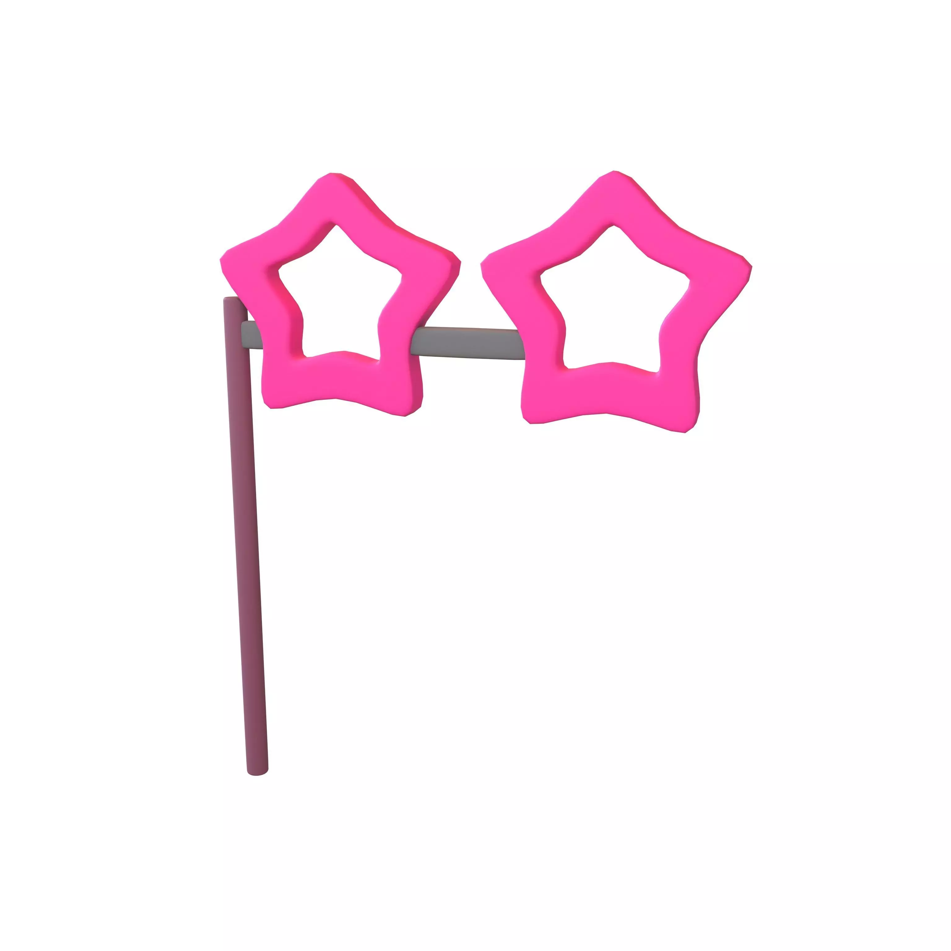 Carnival Mask with Star Shaped v1 005 Low-poly 3D model_0