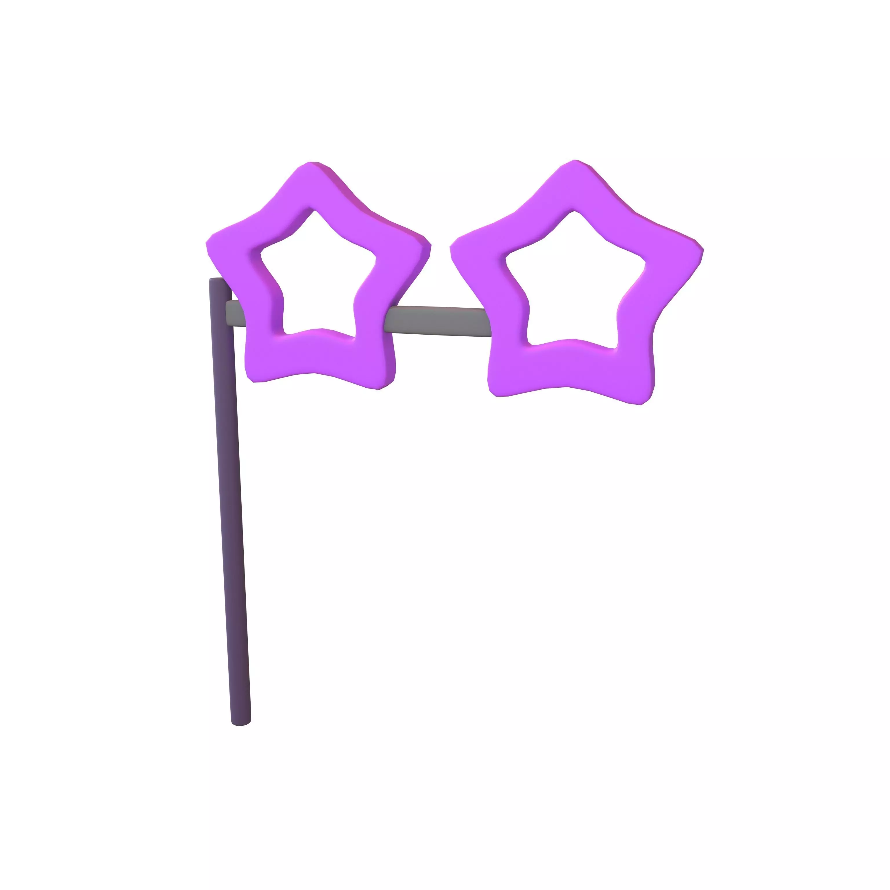 Carnival Mask with Star Shaped v1 006 Low-poly 3D model_0