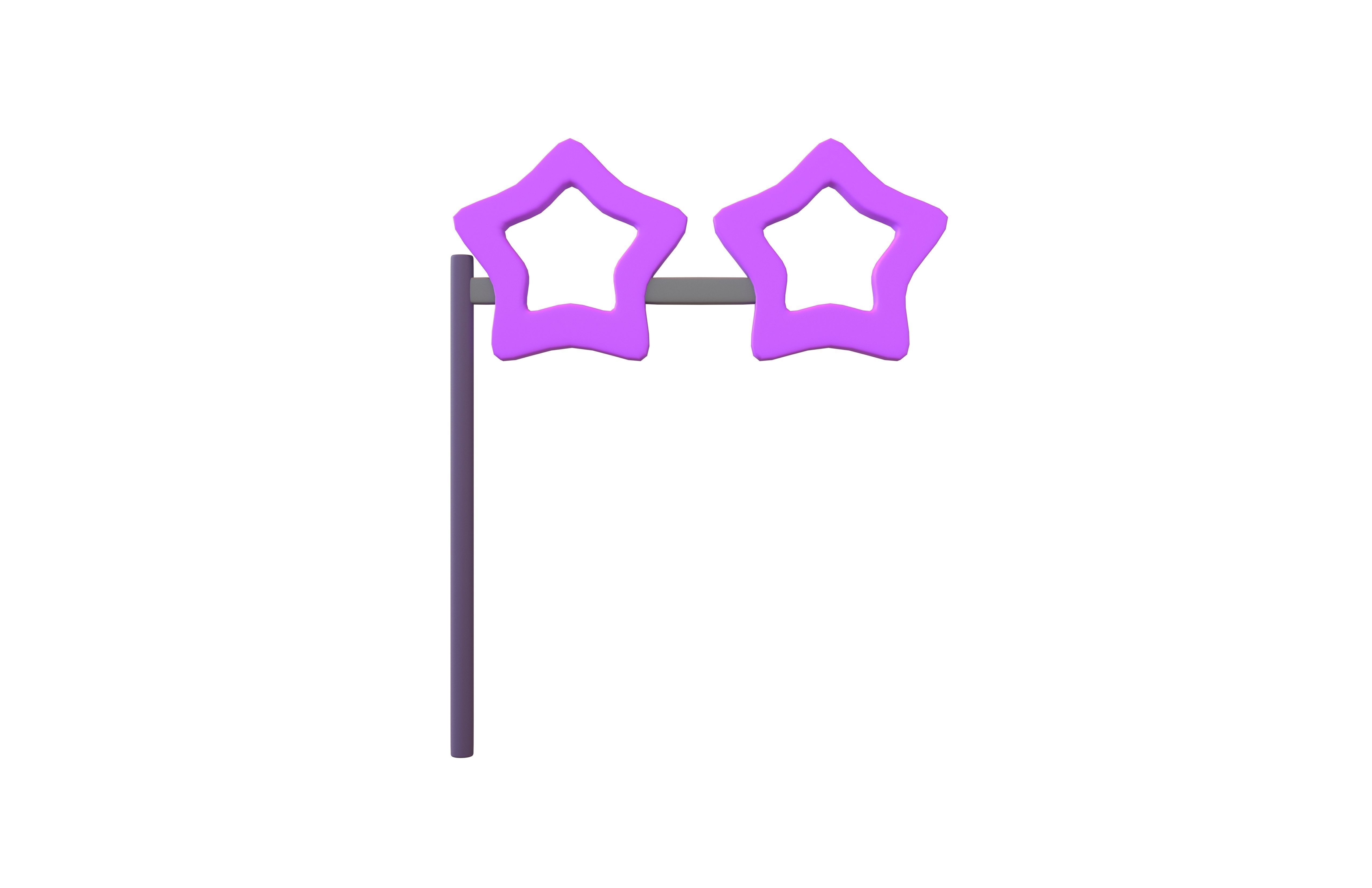 Carnival Mask with Star Shaped v1 006 Low-poly 3D model_2