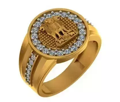 GENTS ASHOKA DIAMOND RING