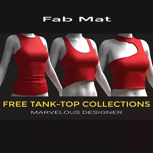 Tank Top Collections Free 3D model
