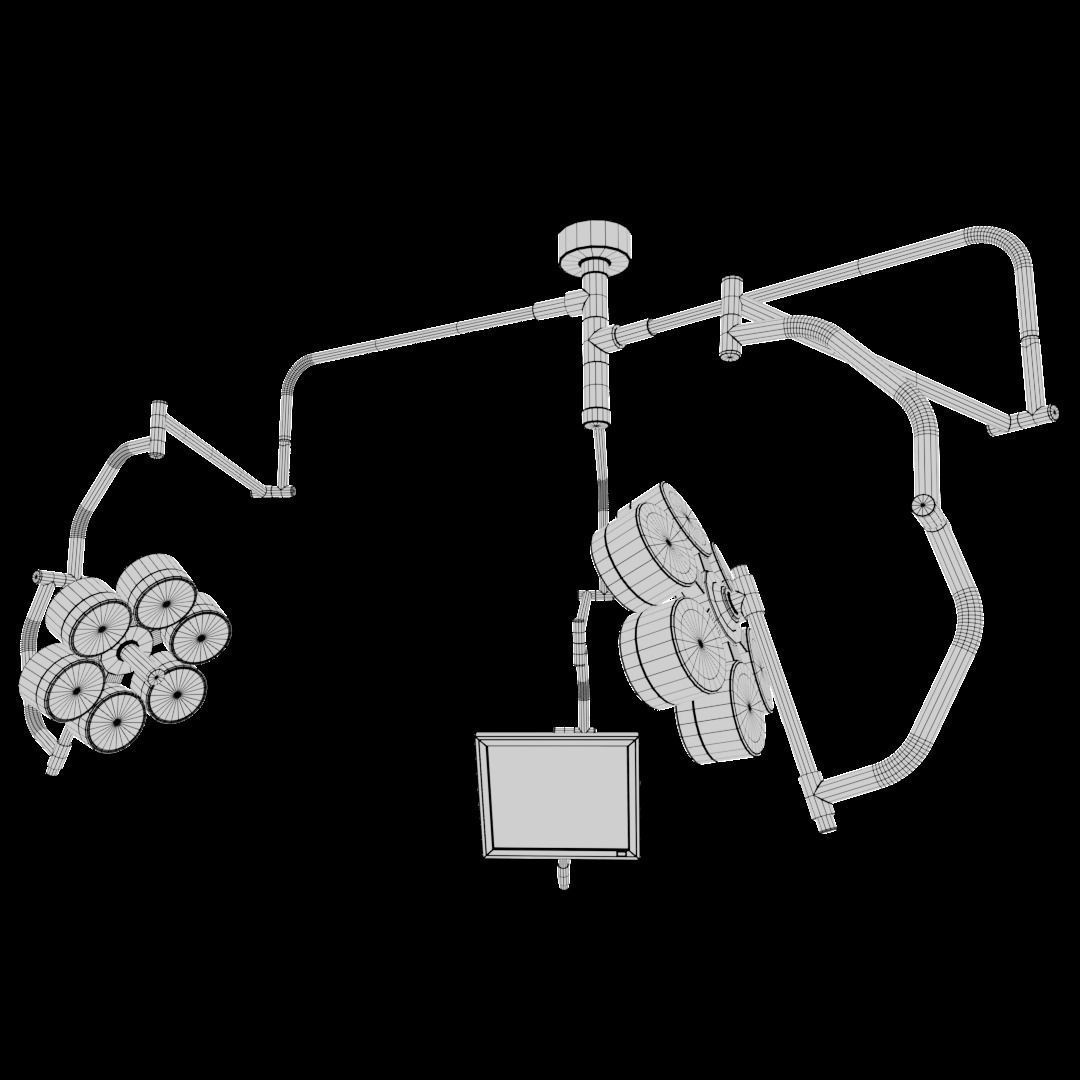 Operating Lights Low-poly 3D model_7