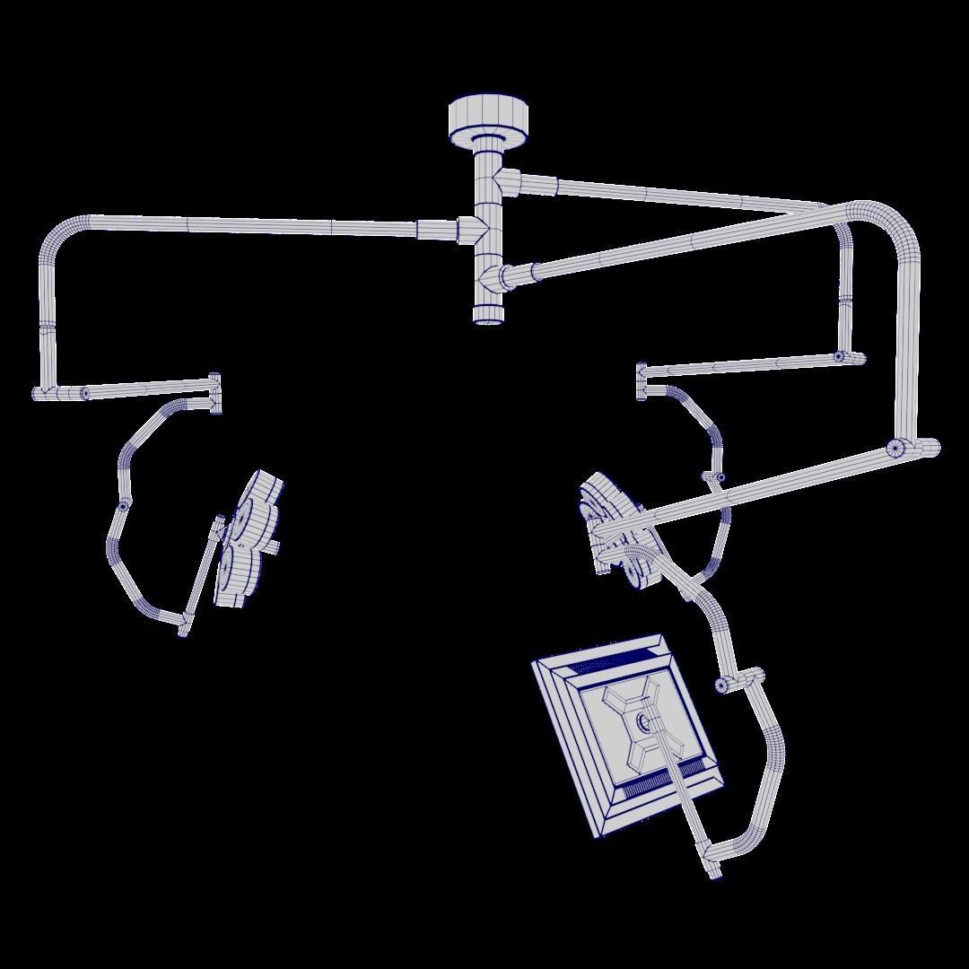 Operating Lights Low-poly 3D model_5