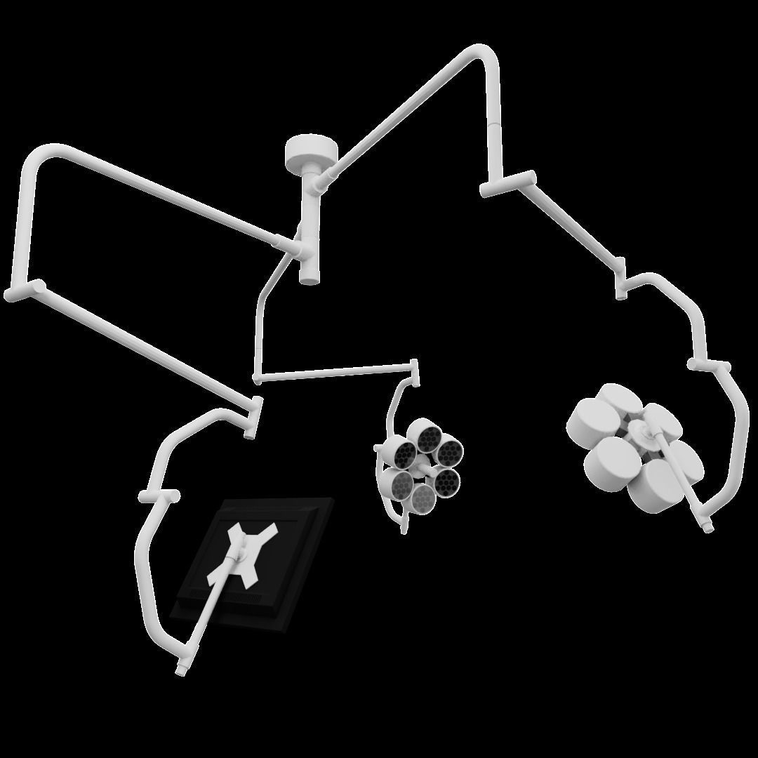 Operating Lights Low-poly 3D model_4